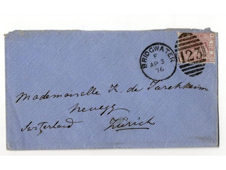 1840/95 (ca.), rund 80 Briefe und Karten mit vielen interessanten Stücken, dabei Mi.-Nr. 1 (3) und Nr. 2, viel Auslandsbriefe