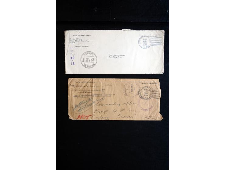 1914/45, Zensurpost I. und II. WK, einige hundert Briefe und Karten aus bzw. nach Großbritannien, dabei Feldpost, R-Briefe, v