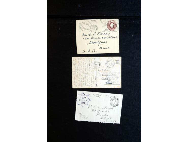 1914/45, Zensurpost I. und II. WK, einige hundert Briefe und Karten aus bzw. nach Großbritannien, dabei Feldpost, R-Briefe, v