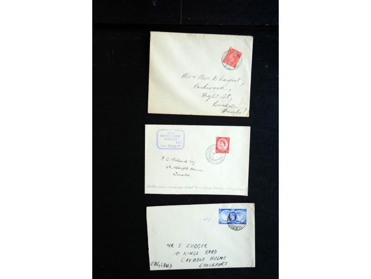 1915/60 (ca.), interessanter Posten mit englischer Feld- und Zensurpost ab dem I. WK mit vielen verschiedenen Zensuren, dabei