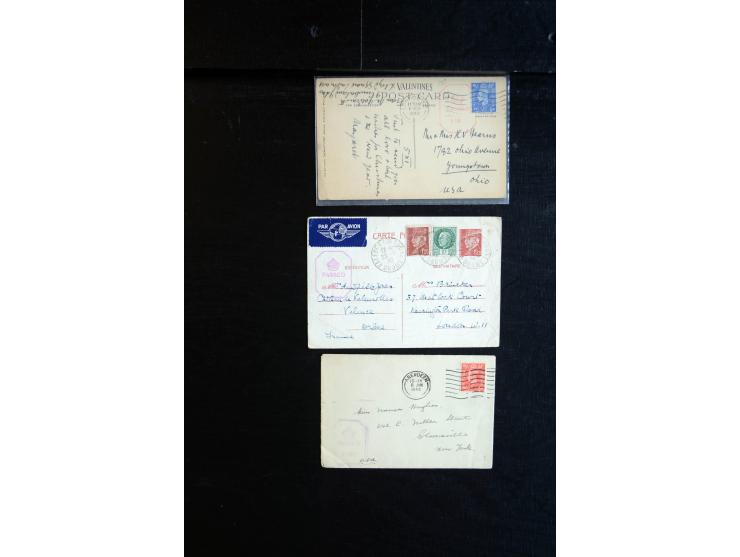 1915/60 (ca.), interessanter Posten mit englischer Feld- und Zensurpost ab dem I. WK mit vielen verschiedenen Zensuren, dabei