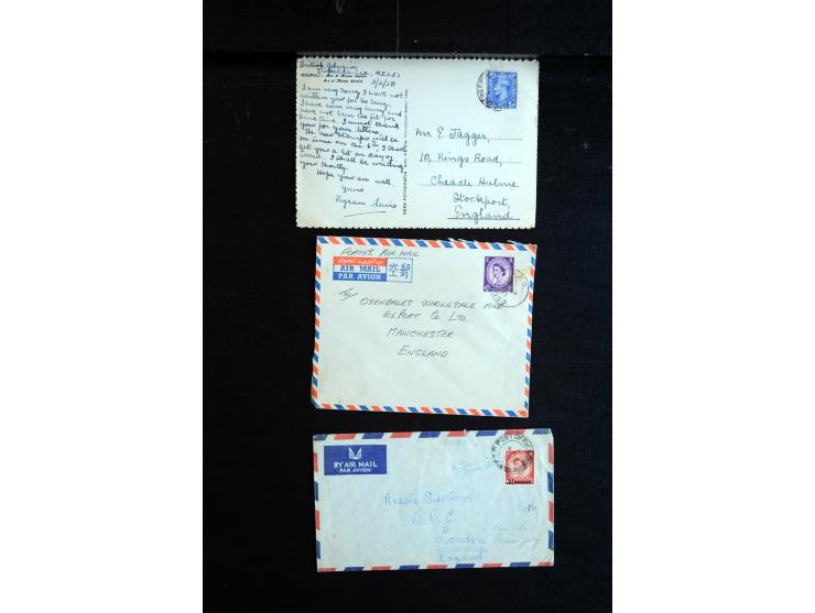 1915/60 (ca.), interessanter Posten mit englischer Feld- und Zensurpost ab dem I. WK mit vielen verschiedenen Zensuren, dabei