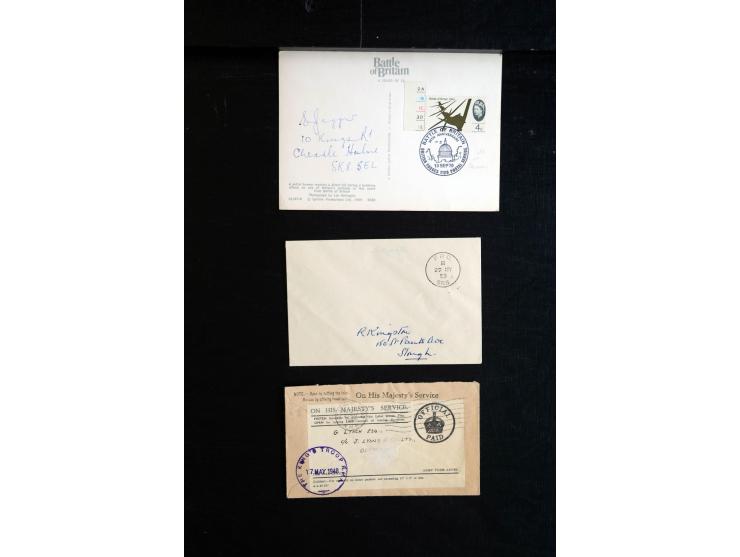 1915/60 (ca.), interessanter Posten mit englischer Feld- und Zensurpost ab dem I. WK mit vielen verschiedenen Zensuren, dabei