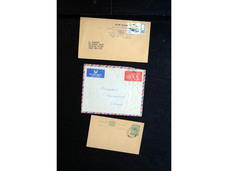 1915/60 (ca.), interessanter Posten mit englischer Feld- und Zensurpost ab dem I. WK mit vielen verschiedenen Zensuren, dabei