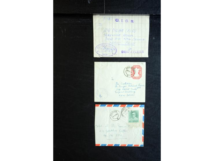 1915/60 (ca.), interessanter Posten mit englischer Feld- und Zensurpost ab dem I. WK mit vielen verschiedenen Zensuren, dabei