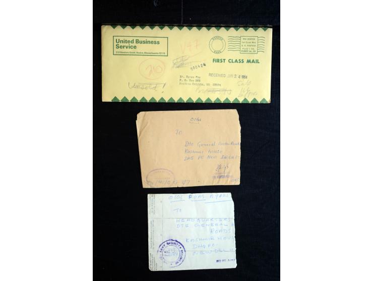 1915/60 (ca.), interessanter Posten mit englischer Feld- und Zensurpost ab dem I. WK mit vielen verschiedenen Zensuren, dabei