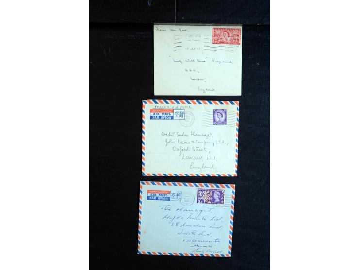 1915/60 (ca.), interessanter Posten mit englischer Feld- und Zensurpost ab dem I. WK mit vielen verschiedenen Zensuren, dabei