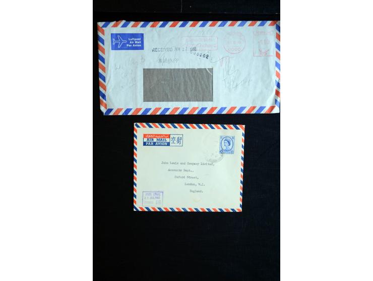 1915/60 (ca.), interessanter Posten mit englischer Feld- und Zensurpost ab dem I. WK mit vielen verschiedenen Zensuren, dabei