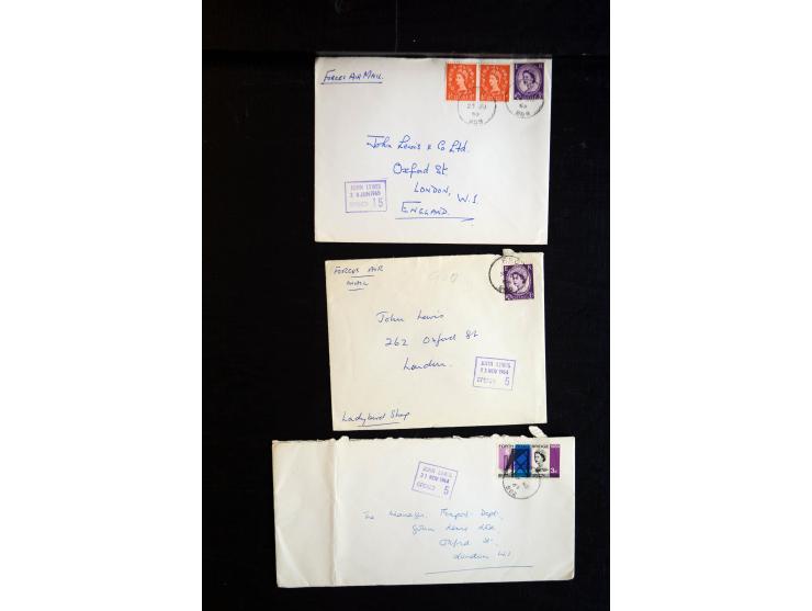 1915/60 (ca.), interessanter Posten mit englischer Feld- und Zensurpost ab dem I. WK mit vielen verschiedenen Zensuren, dabei