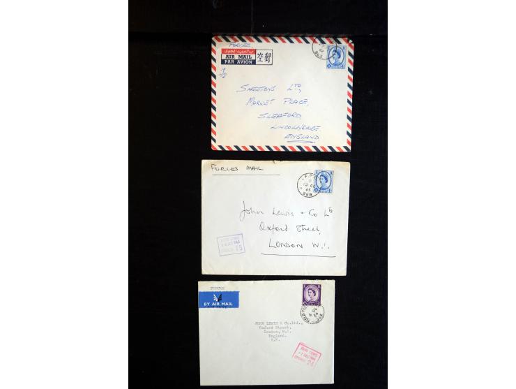 1915/60 (ca.), interessanter Posten mit englischer Feld- und Zensurpost ab dem I. WK mit vielen verschiedenen Zensuren, dabei