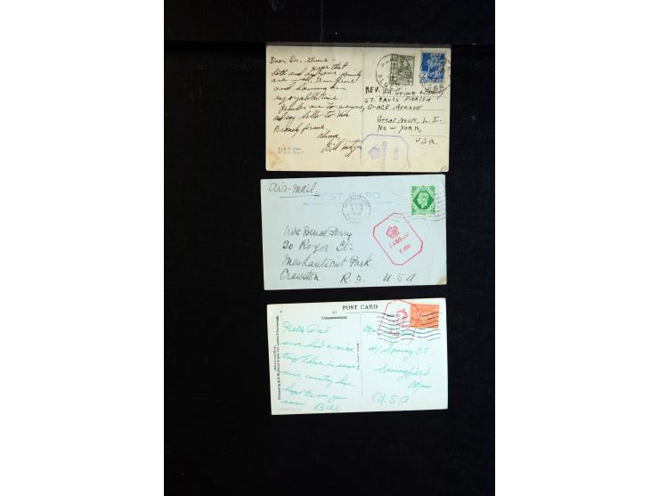 1915/60 (ca.), interessanter Posten mit englischer Feld- und Zensurpost ab dem I. WK mit vielen verschiedenen Zensuren, dabei