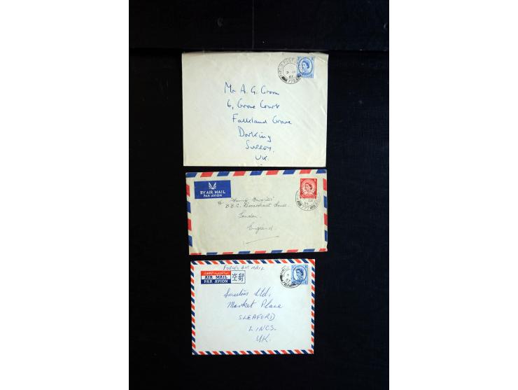 1915/60 (ca.), interessanter Posten mit englischer Feld- und Zensurpost ab dem I. WK mit vielen verschiedenen Zensuren, dabei