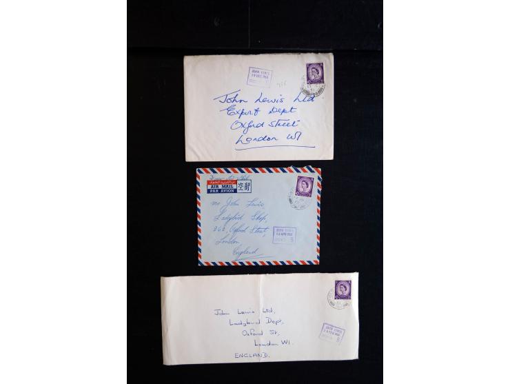 1915/60 (ca.), interessanter Posten mit englischer Feld- und Zensurpost ab dem I. WK mit vielen verschiedenen Zensuren, dabei