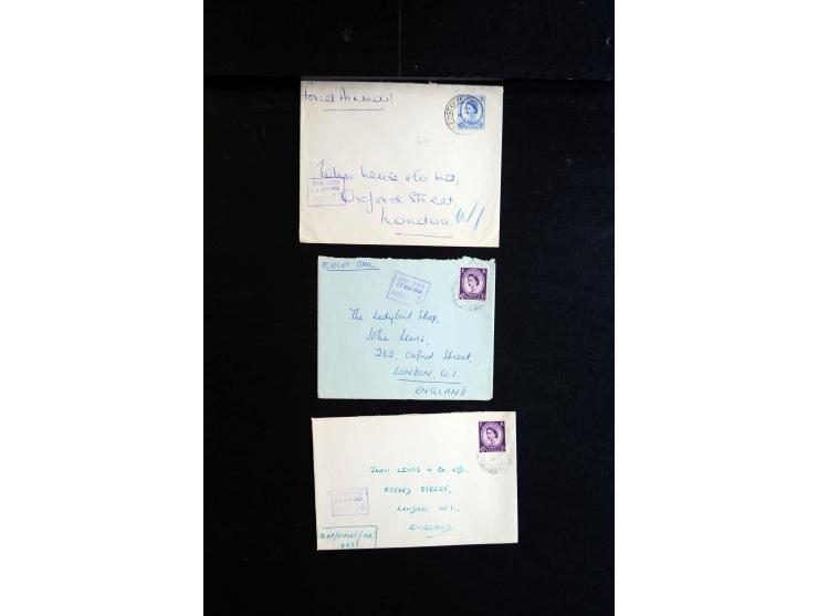 1915/60 (ca.), interessanter Posten mit englischer Feld- und Zensurpost ab dem I. WK mit vielen verschiedenen Zensuren, dabei