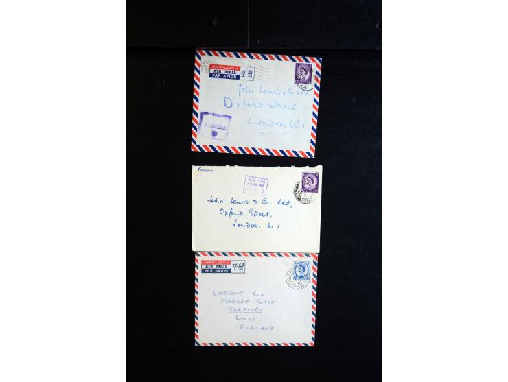 1915/60 (ca.), interessanter Posten mit englischer Feld- und Zensurpost ab dem I. WK mit vielen verschiedenen Zensuren, dabei