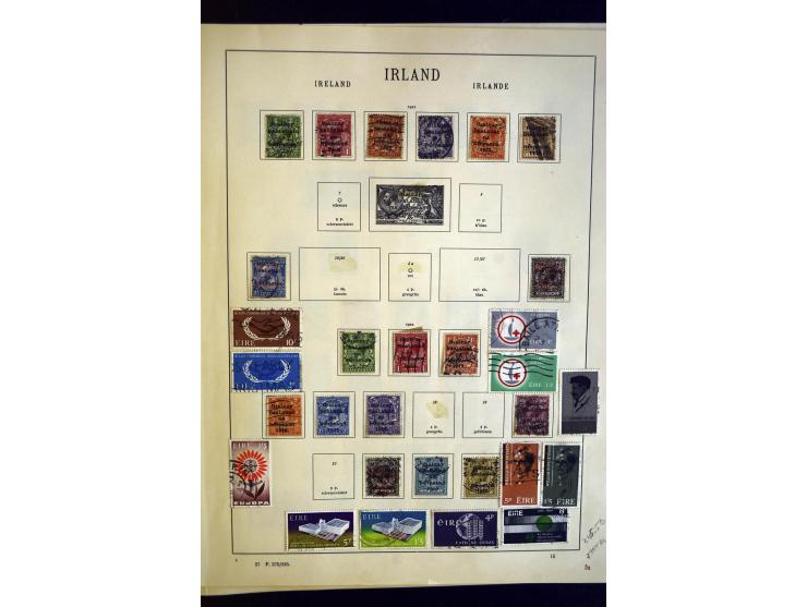 1850/1930, schöne meist gestempelte Sammlung, dabei Großbritannien mit besseren, Dienstmarken mit u.a. Mi.-Nr. 15, 24, 25, 60