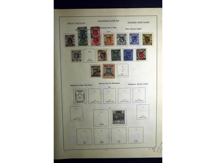 1850/1930, schöne meist gestempelte Sammlung, dabei Großbritannien mit besseren, Dienstmarken mit u.a. Mi.-Nr. 15, 24, 25, 60