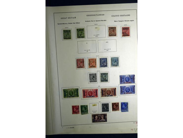 1850/1930, schöne meist gestempelte Sammlung, dabei Großbritannien mit besseren, Dienstmarken mit u.a. Mi.-Nr. 15, 24, 25, 60