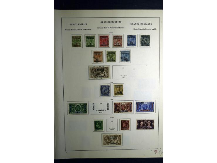 1850/1930, schöne meist gestempelte Sammlung, dabei Großbritannien mit besseren, Dienstmarken mit u.a. Mi.-Nr. 15, 24, 25, 60