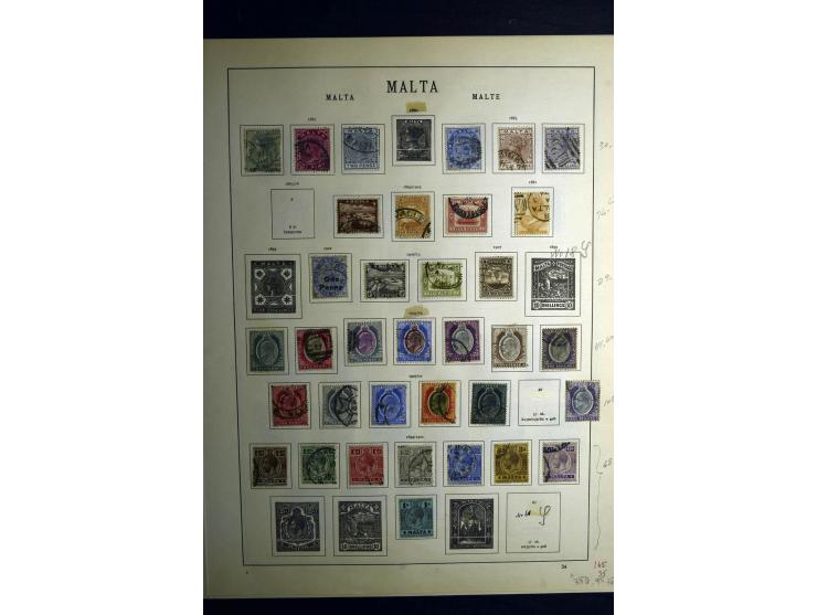 1850/1930, schöne meist gestempelte Sammlung, dabei Großbritannien mit besseren, Dienstmarken mit u.a. Mi.-Nr. 15, 24, 25, 60