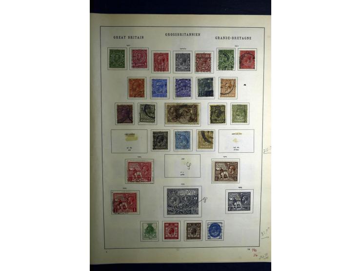 1850/1930, schöne meist gestempelte Sammlung, dabei Großbritannien mit besseren, Dienstmarken mit u.a. Mi.-Nr. 15, 24, 25, 60