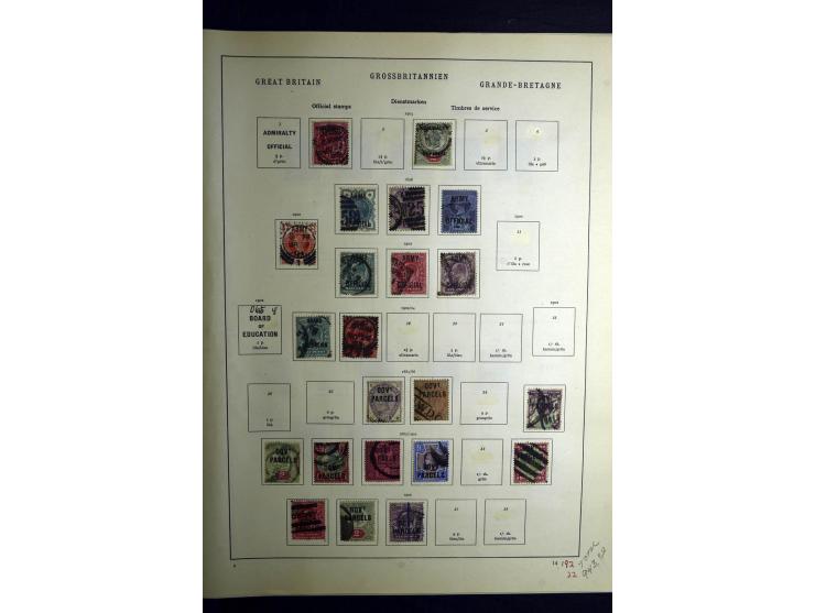 1850/1930, schöne meist gestempelte Sammlung, dabei Großbritannien mit besseren, Dienstmarken mit u.a. Mi.-Nr. 15, 24, 25, 60