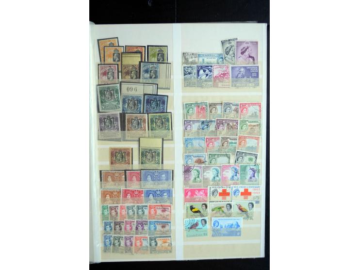 1850/1960 (ca.), postfrischer, ungebrauchter und gestempelter Bestand mit einer Vielzahl guter Ausgaben, dabei Pfund-Werte et