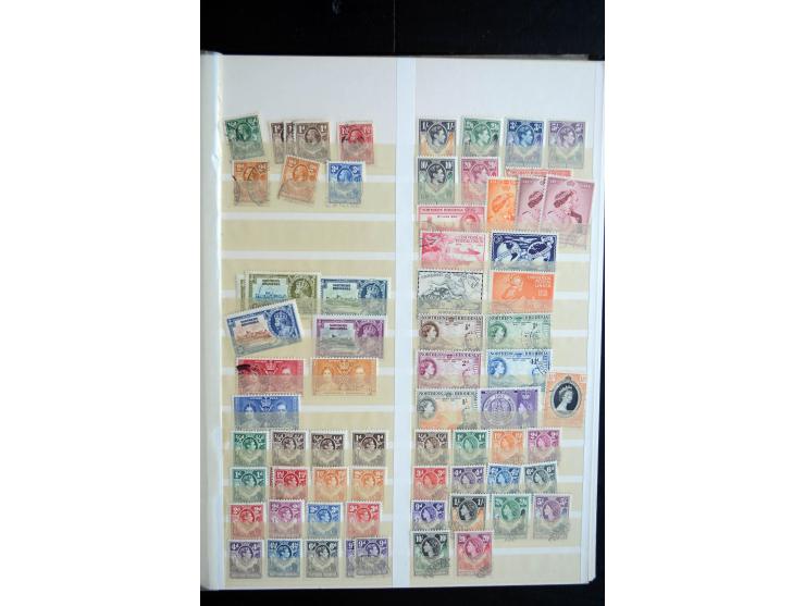 1850/1960 (ca.), postfrischer, ungebrauchter und gestempelter Bestand mit einer Vielzahl guter Ausgaben, dabei Pfund-Werte et