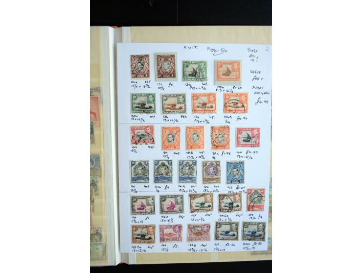 1850/1960 (ca.), postfrischer, ungebrauchter und gestempelter Bestand mit einer Vielzahl guter Ausgaben, dabei Pfund-Werte et
