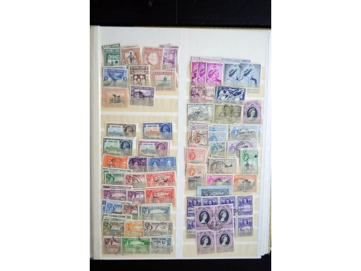 1850/1960 (ca.), postfrischer, ungebrauchter und gestempelter Bestand mit einer Vielzahl guter Ausgaben, dabei Pfund-Werte et