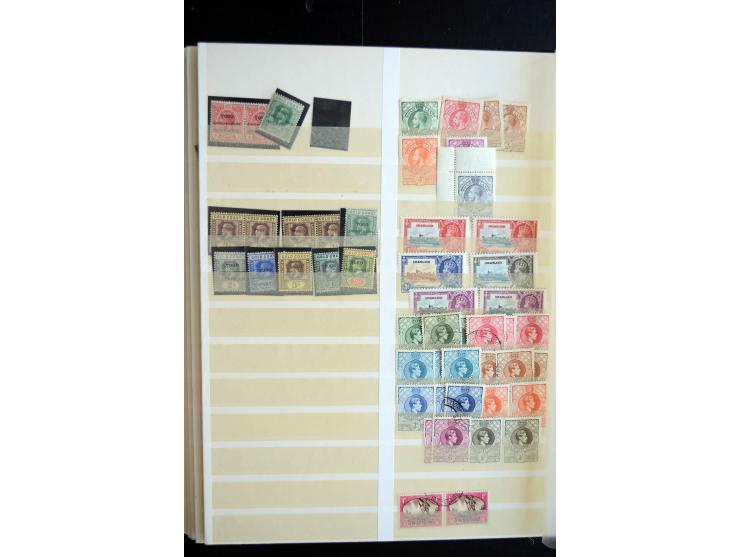 1850/1960 (ca.), postfrischer, ungebrauchter und gestempelter Bestand mit einer Vielzahl guter Ausgaben, dabei Pfund-Werte et