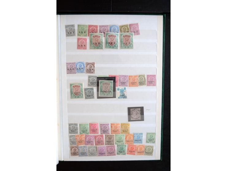 1850/1960 (ca.), postfrischer, ungebrauchter und gestempelter Bestand mit einer Vielzahl guter Ausgaben, dabei Pfund-Werte et