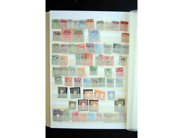 1850/1960 (ca.), postfrischer, ungebrauchter und gestempelter Bestand mit einer Vielzahl guter Ausgaben, dabei Pfund-Werte et