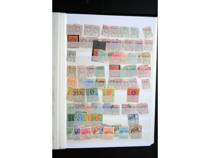 1850/1960 (ca.), postfrischer, ungebrauchter und gestempelter Bestand mit einer Vielzahl guter Ausgaben, dabei Pfund-Werte et