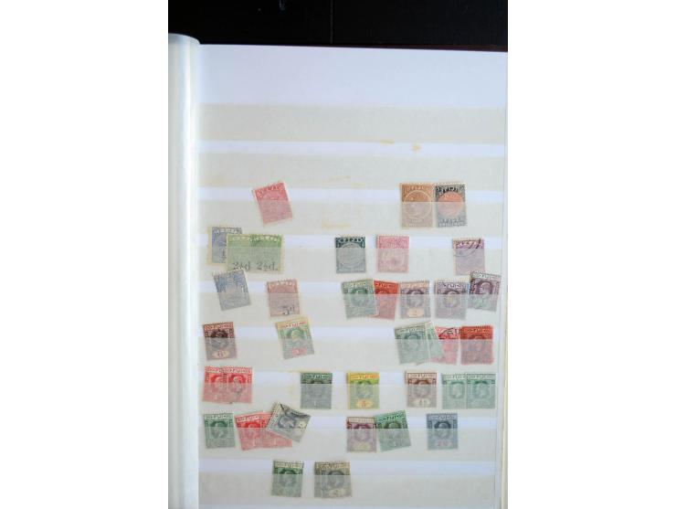 1850/1960 (ca.), postfrischer, ungebrauchter und gestempelter Bestand mit einer Vielzahl guter Ausgaben, dabei Pfund-Werte et