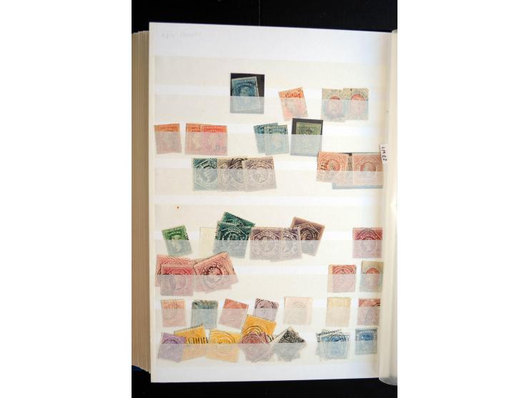 1850/1960 (ca.), postfrischer, ungebrauchter und gestempelter Bestand mit einer Vielzahl guter Ausgaben, dabei Pfund-Werte et