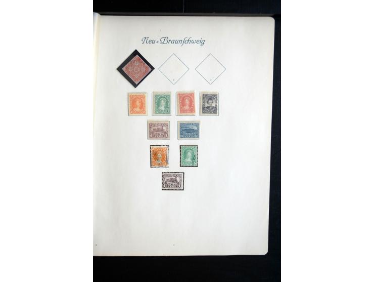 1850/1909(ca.), sehr schäne ungebrauchte und gestempelte Sammlung, dabei Cayman Islands, Leeward Inseln Mi.-Nr. 1-16 und 20-2