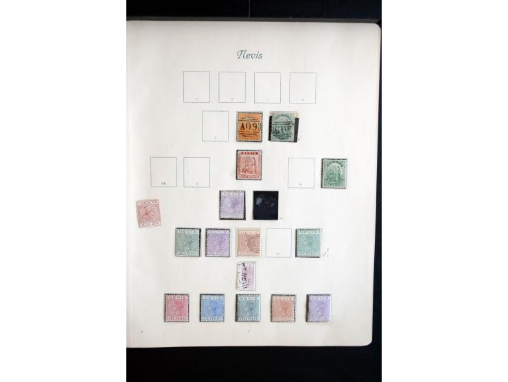 1850/1909(ca.), sehr schäne ungebrauchte und gestempelte Sammlung, dabei Cayman Islands, Leeward Inseln Mi.-Nr. 1-16 und 20-2