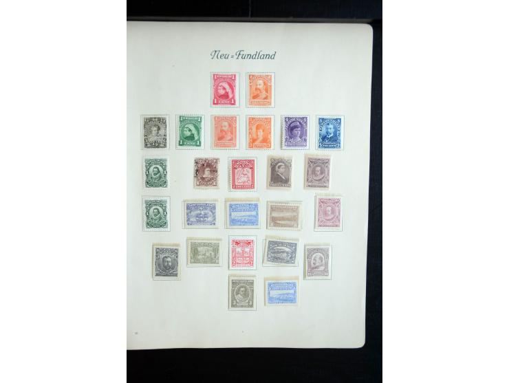 1850/1909(ca.), sehr schäne ungebrauchte und gestempelte Sammlung, dabei Cayman Islands, Leeward Inseln Mi.-Nr. 1-16 und 20-2