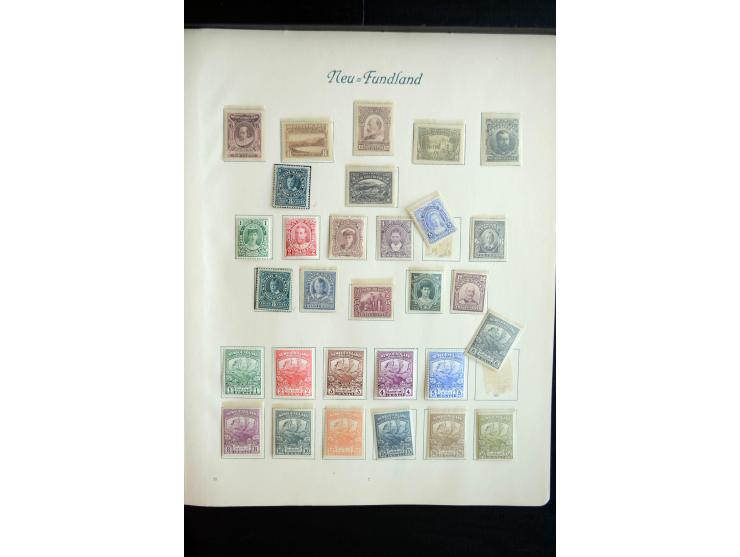 1850/1909(ca.), sehr schäne ungebrauchte und gestempelte Sammlung, dabei Cayman Islands, Leeward Inseln Mi.-Nr. 1-16 und 20-2