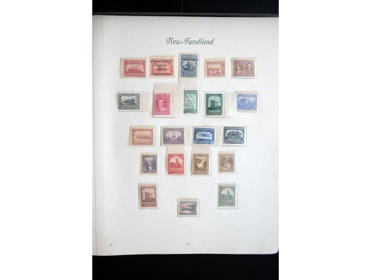 1850/1909(ca.), sehr schäne ungebrauchte und gestempelte Sammlung, dabei Cayman Islands, Leeward Inseln Mi.-Nr. 1-16 und 20-2