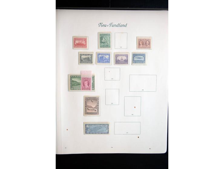 1850/1909(ca.), sehr schäne ungebrauchte und gestempelte Sammlung, dabei Cayman Islands, Leeward Inseln Mi.-Nr. 1-16 und 20-2