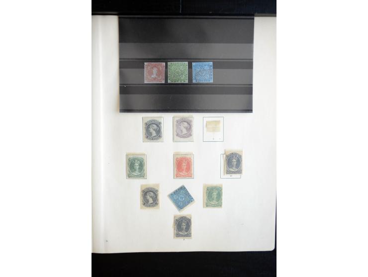 1850/1909(ca.), sehr schäne ungebrauchte und gestempelte Sammlung, dabei Cayman Islands, Leeward Inseln Mi.-Nr. 1-16 und 20-2