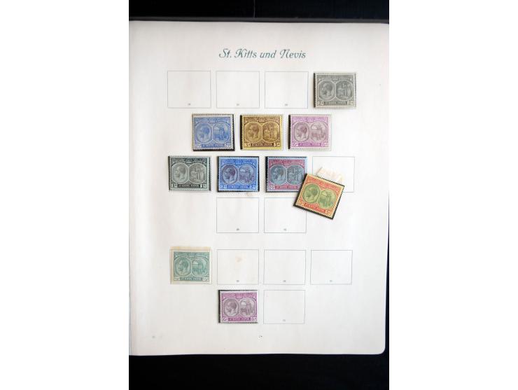 1850/1909(ca.), sehr schäne ungebrauchte und gestempelte Sammlung, dabei Cayman Islands, Leeward Inseln Mi.-Nr. 1-16 und 20-2