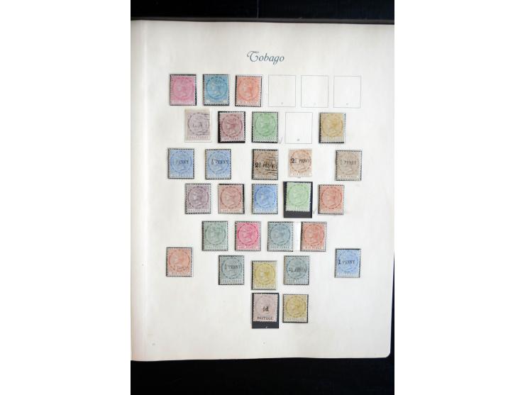 1850/1909(ca.), sehr schäne ungebrauchte und gestempelte Sammlung, dabei Cayman Islands, Leeward Inseln Mi.-Nr. 1-16 und 20-2