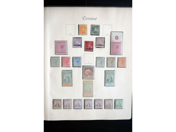 1850/1909(ca.), sehr schäne ungebrauchte und gestempelte Sammlung, dabei Cayman Islands, Leeward Inseln Mi.-Nr. 1-16 und 20-2
