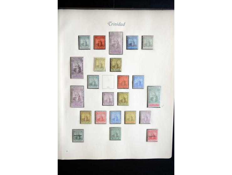 1850/1909(ca.), sehr schäne ungebrauchte und gestempelte Sammlung, dabei Cayman Islands, Leeward Inseln Mi.-Nr. 1-16 und 20-2