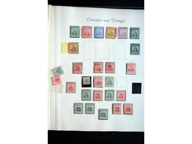 1850/1909(ca.), sehr schäne ungebrauchte und gestempelte Sammlung, dabei Cayman Islands, Leeward Inseln Mi.-Nr. 1-16 und 20-2