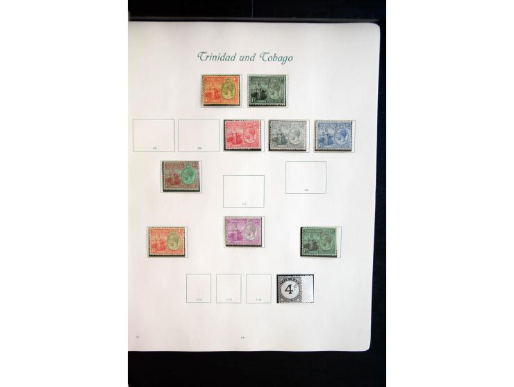 1850/1909(ca.), sehr schäne ungebrauchte und gestempelte Sammlung, dabei Cayman Islands, Leeward Inseln Mi.-Nr. 1-16 und 20-2