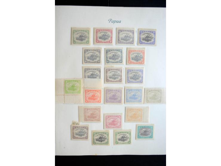 1850/1909(ca.), sehr schäne ungebrauchte und gestempelte Sammlung, dabei Cayman Islands, Leeward Inseln Mi.-Nr. 1-16 und 20-2